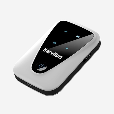 ব্যবসায়িক ভ্রমণের জন্য 6 ঘন্টা ব্যাটারি লাইফ 4G LTE MiFi রাউটার উচ্চ গতির পোর্টেবল রাউটার