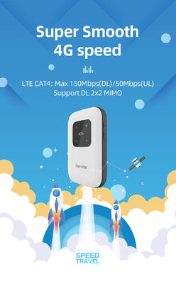 ওয়্যারলেস পোর্টেবল 4g MiFi রাউটার CAT4 150Mbps সমর্থন B12/B17/B28