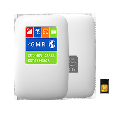 Cat4 150Mbps MiFi মোবাইল 4G রাউটার USB ইন্টারফেস চার্জিং 3000MAh ব্যাটারি কনফিগারেশনের প্রয়োজন নেই