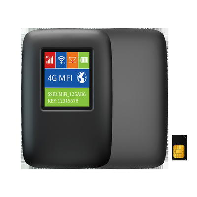 2700mAh-3000mAh 4G Lte MiFi রাউটার 150Mbps 4G মোবাইল ওয়াইফাই হটস্পট 15 এলসিডি স্ক্রীন সহ ডিভাইস