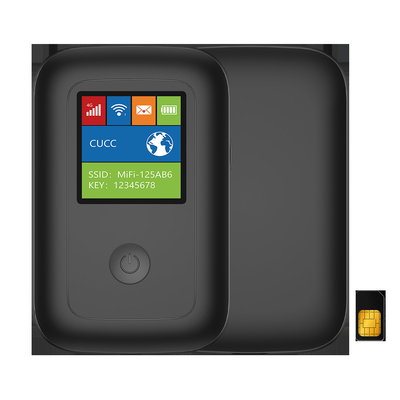 3000mAh হোম 4G WIFI রাউটার সঙ্গে LCD স্ক্রীন ভ্রমণ সিই