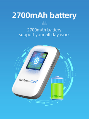 2700mAh-3000mAh মোবাইল 4G রাউটার সাথে স্ক্রীন ব্ল্যাক আনলক করা হয়েছে