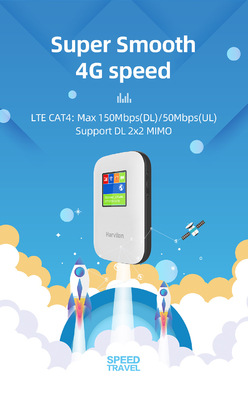 2700mAh-3000mAh মোবাইল 4G রাউটার সাথে স্ক্রীন ব্ল্যাক আনলক করা হয়েছে