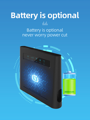 সিম কার্ড স্লট সিপিই ইউএসএ ফুল ব্যান্ড সহ CAT4 300Mbps 4G LTE ওয়্যারলেস রাউটার