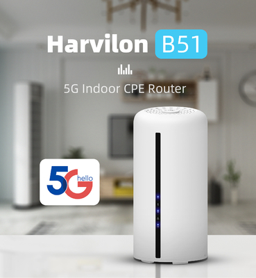 ডুয়াল ব্যান্ড 5G CPE রাউটার NSA SA WiFi 6 5G 4G নেটওয়ার্কের জন্য ন্যানো সিম কার্ড স্লট সহ 3.0 Gbps