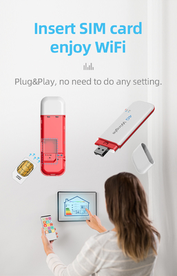 ওয়্যারলেস 150Mbps মোবাইল 4G USB Dongle সিম কার্ড পোর্টেবল ব্রডব্যান্ড Dongle