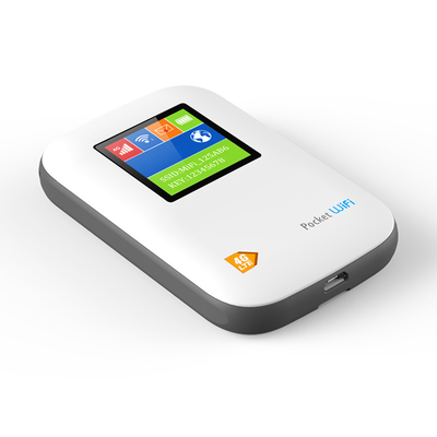 2700mAh-3000mAh পকেট ওয়াইফাই মডেম আনলক করা স্ক্রীন সহ MIFI মোবাইল 4G রাউটার