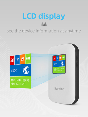 2700mAh-3000mAh পকেট ওয়াইফাই মডেম আনলক করা স্ক্রীন সহ MIFI মোবাইল 4G রাউটার