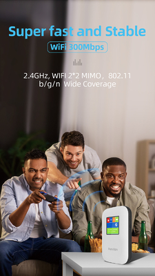 2700mAh-3000mAh পকেট ওয়াইফাই মডেম আনলক করা স্ক্রীন সহ MIFI মোবাইল 4G রাউটার