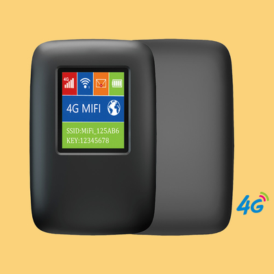 পকেট WIFI হটস্পট 2700mAh-3000mAh মোবাইল 4G রাউটার সাথে স্ক্রীন ব্ল্যাক আনলক করা হয়েছে