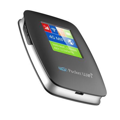 পকেট WIFI হটস্পট 2700mAh-3000mAh মোবাইল 4G রাউটার সাথে স্ক্রীন ব্ল্যাক আনলক করা হয়েছে