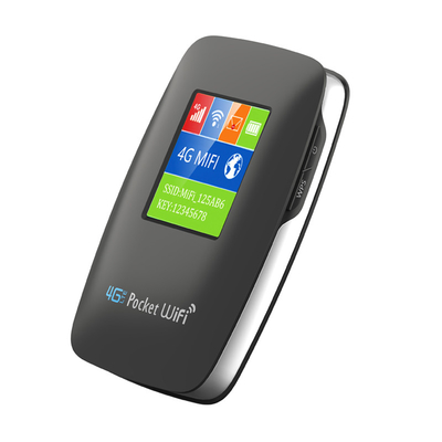 পকেট WIFI হটস্পট 2700mAh-3000mAh মোবাইল 4G রাউটার সাথে স্ক্রীন ব্ল্যাক আনলক করা হয়েছে