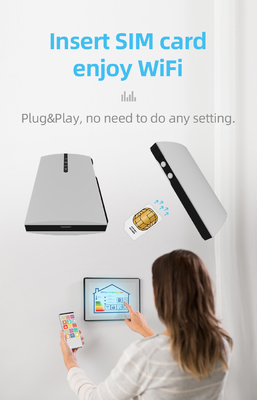 ভ্রমণের জন্য উচ্চ গতির 150Mbps মোবাইল হটস্পট 4G Lte রাউটার 2100mAh ব্যাটারি