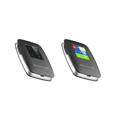 2700mAh-3000mAh 4G Lte MiFi রাউটার 150Mbps 4G মোবাইল ওয়াইফাই হটস্পট 15 এলসিডি স্ক্রীন সহ ডিভাইস