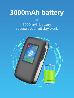 2700mAh-3000mAh 4G Lte MiFi রাউটার 150Mbps 4G মোবাইল ওয়াইফাই হটস্পট 15 এলসিডি স্ক্রীন সহ ডিভাইস