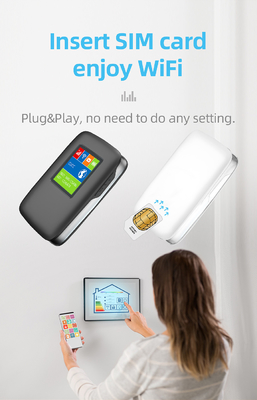 2700mAh-3000mAh 4G Lte MiFi রাউটার 150Mbps 4G মোবাইল ওয়াইফাই হটস্পট 15 এলসিডি স্ক্রীন সহ ডিভাইস